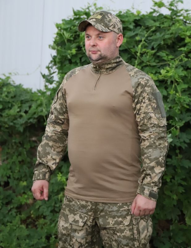 Тактична сорочка UBACS стандарт, ARNO Койот/Піксель  65% бавовна, 35% поліестер, ріп стоп
