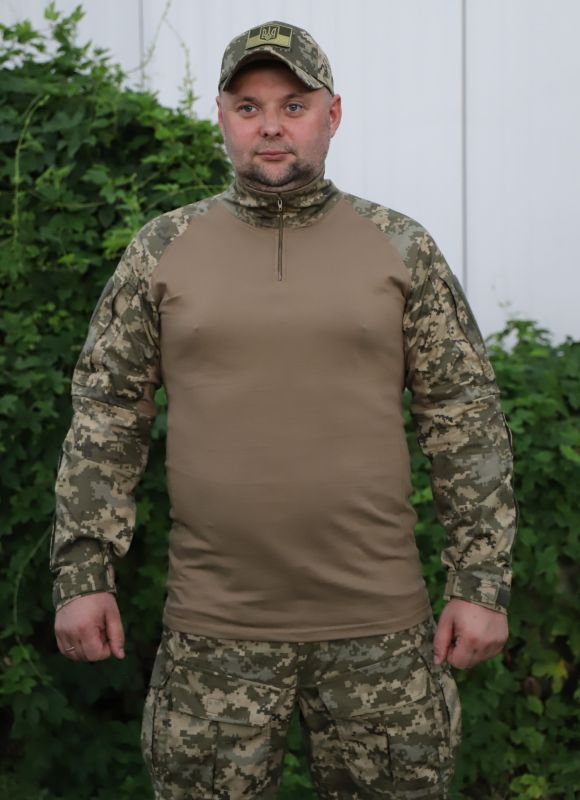 Тактична сорочка UBACS стандарт, ARNO Койот/Піксель  65% бавовна, 35% поліестер, ріп стоп