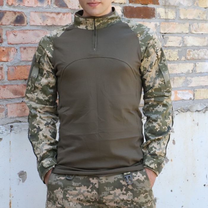 RAPTOR TAC, тактична сорочка UBACS стандарт, Олива/Піксель, 65% бавовна,35% поліестер, ріп стоп