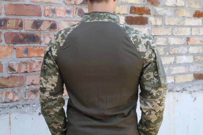 RAPTOR TAC, тактична сорочка UBACS стандарт, Олива/Піксель, 65% бавовна,35% поліестер, ріп стоп