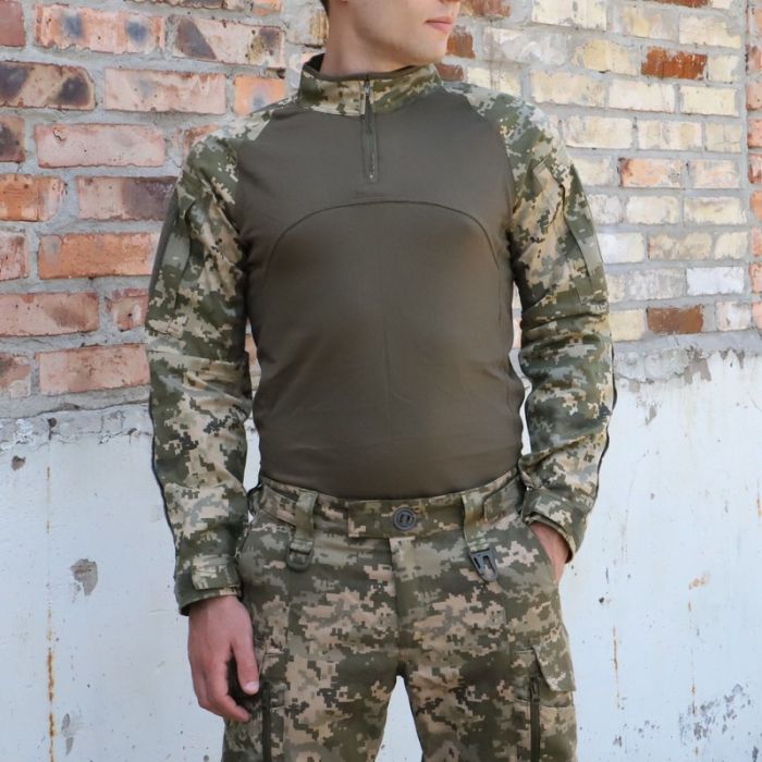 RAPTOR TAC, тактична сорочка UBACS стандарт, Олива/Піксель, 65% бавовна,35% поліестер, ріп стоп