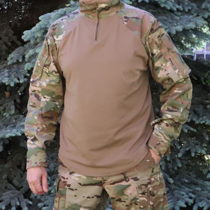 Raptor Tac, Тактична сорочка UBACS, Combat Shirt, Сoyote/Multicam, 65% бавовна, 35% поліестер