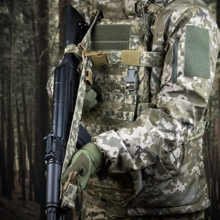 Ремінь збройовий триточковий Hel sling піксель